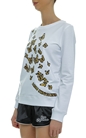 LOVE MOSCHINO-Bluza cu logo grafic cu fluturi